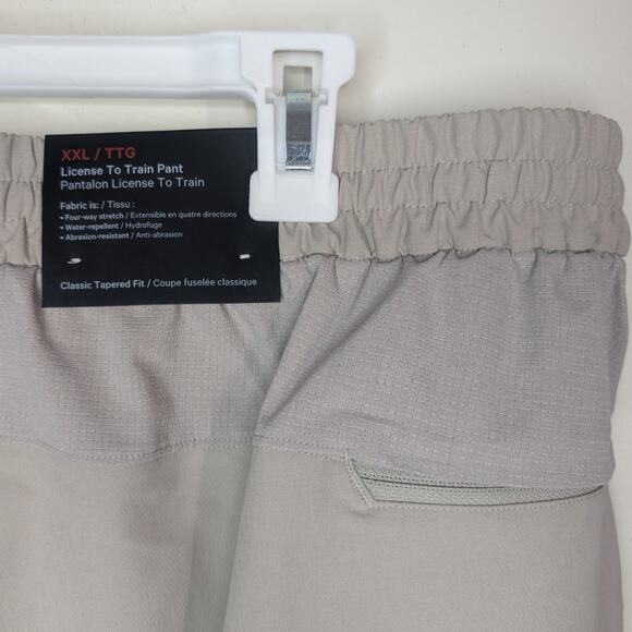 Lululemon Men's License to Train Jogger Regular Inseam in Raw Linen, Size XXL - Picture 9 of 10